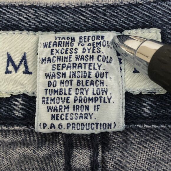 Merona Denim Short Womens W38 Preshrunk L10 Light Wash Jean Pleated Cotton Fade - Picture 5 of 8